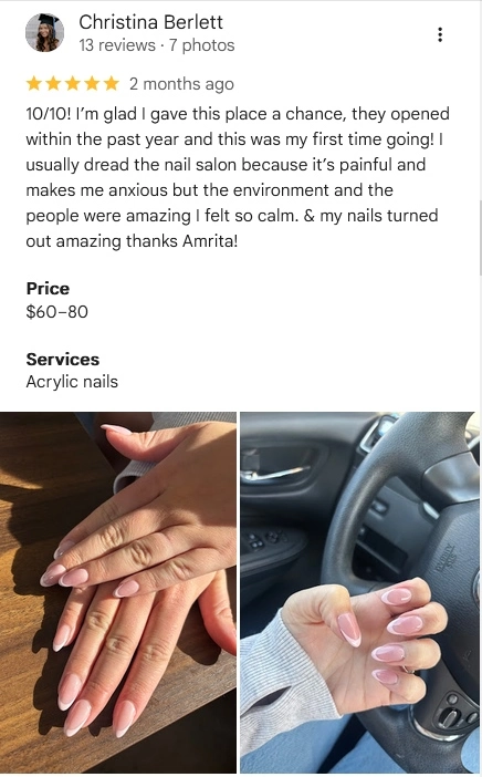 image of reviews in google
